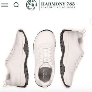 Harmony 783 White Fabric with Silver Accent Unisex M/12M W13.5 Size